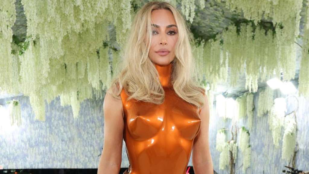 Kim Kardashian's Jean Paul Gaultier Corset Top Has Holes Everywhere