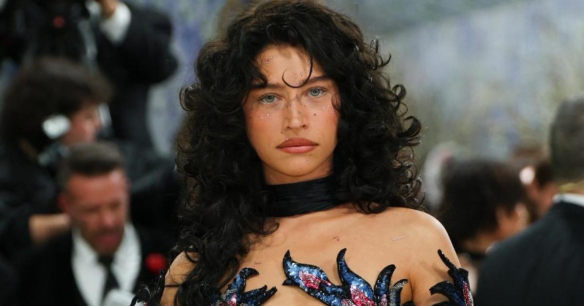 Odessa A’Zion’s Floral Met Gala Top Barely Covers Anything