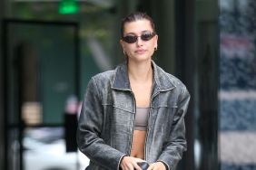 Hailey Bieber Rocks Barely-There Chiffon Bra Top Secured With One Knot