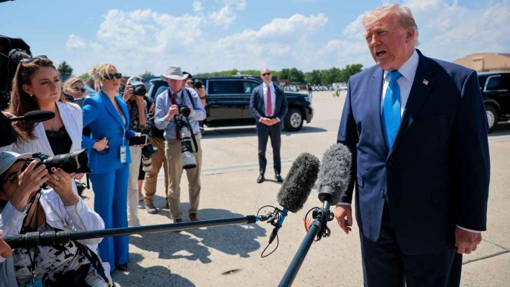 Donald Trump Takes a Jab at Female Reporter by Dragging Her Fiance