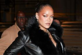 Rihanna's Lacy Lingerie Peeks Through Jacquemus Power Suit for Date Night