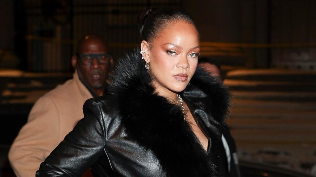 Rihanna's Lacy Lingerie Peeks Through Jacquemus Power Suit for Date Night