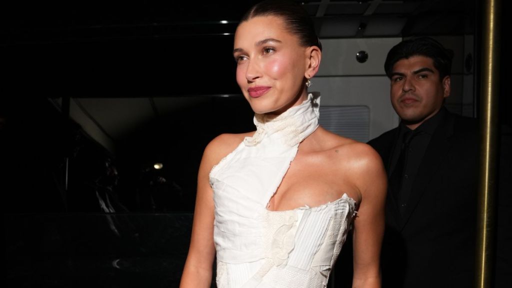 Hailey Bieber Risks Baring It All in See-Through Bodysuit
