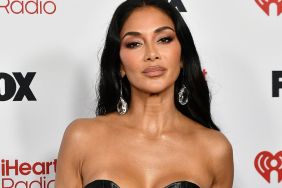 Nicole Scherzinger Shows off Her Curves in Plunging Corset & Latex Pants