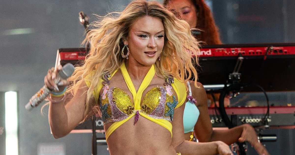 Zara Larsson Flashes More Than Just Her Cleavage in Sultry Bra Look