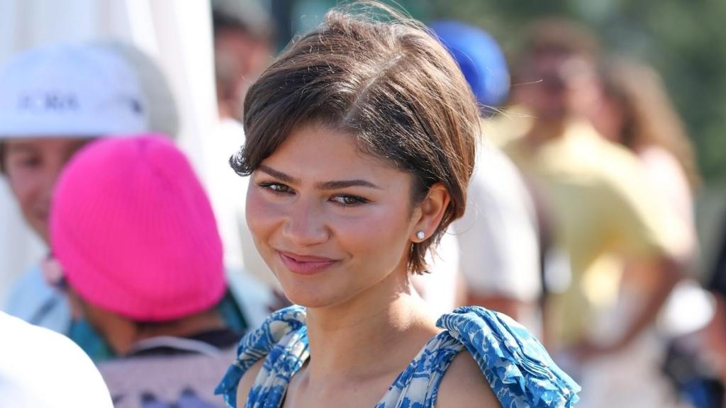 Zendaya Wears Louis Vuitton Fringe Top as Micro Minidress for Vogue
