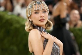 Sabrina Carpenter's Sheer Dior Film Strip Dress Has Ridiculously High Slit