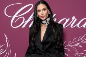 Demi Moore Goes Bold in Plunging Nina Ricci Blazer & Dramatic Tulle Skirt