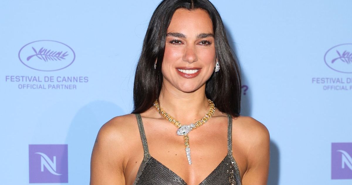 Dua Lipa Leaves Little to the Imagination in See-Through Lace Top
