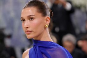 Hailey Bieber’s Dangerously High Slit Outfit Comes With an Unexpected Reveal
