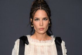 Halsey Layers Fully See-Through Chanel Top Under Micro Minidress