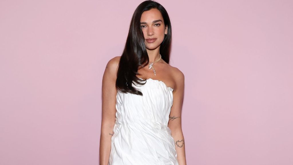 Dua Lipa's Louboutins Elevate Completely See-Through Lace Micro Minidress