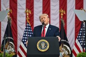 Donald Trump Installs Giant Stage Lights at White House for UFC Birthday Event