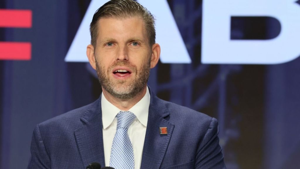 Eric Trump Unveils Donald Trump's International Airport's Gold Logo