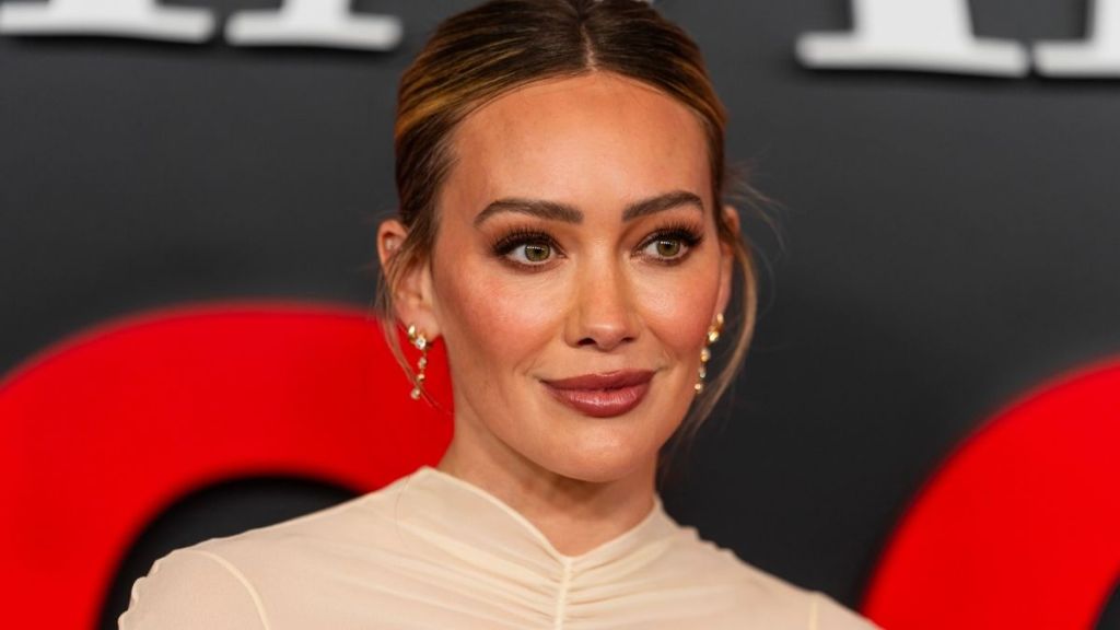 Hilary Duff's Cleavage-Baring Swimsuit Dips Dangerously Low