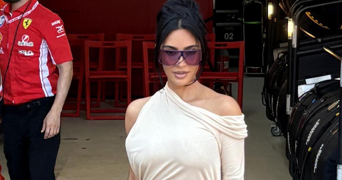 Kim Kardashian's Backless Monaco Look Held Together by One Thin String