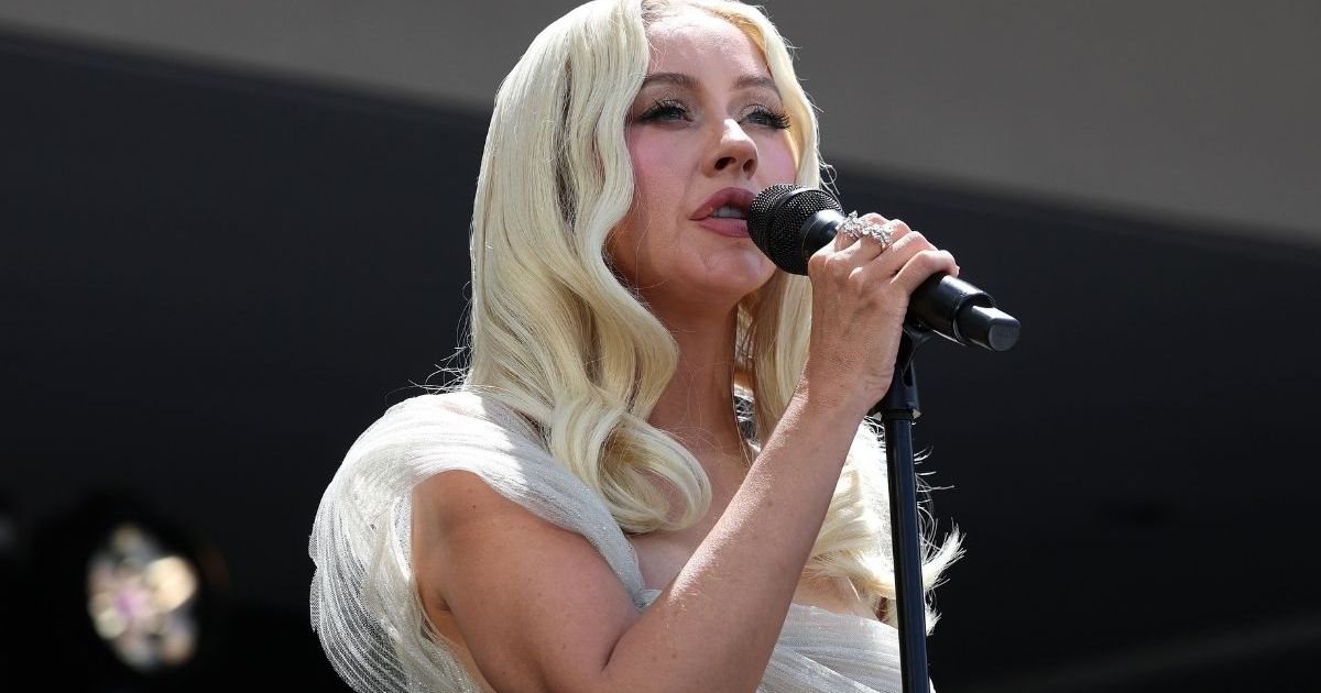 Christina Aguilera's Sheer Fit Slips Down To Reveal a Backless Cut