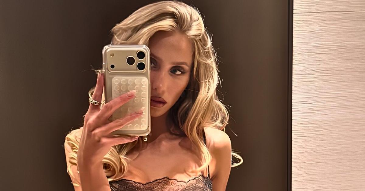 Alix Earle’s Lacy See-Through Micro Minidress Looks Like Straight-up Lingerie Alix Earle’s Lacy See-Through Micro Minidress Looks Like Straight-up Lingerie