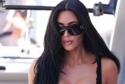 Kim Kardashian's Gucci G-String Peeks Through Dress With Massive Cutout