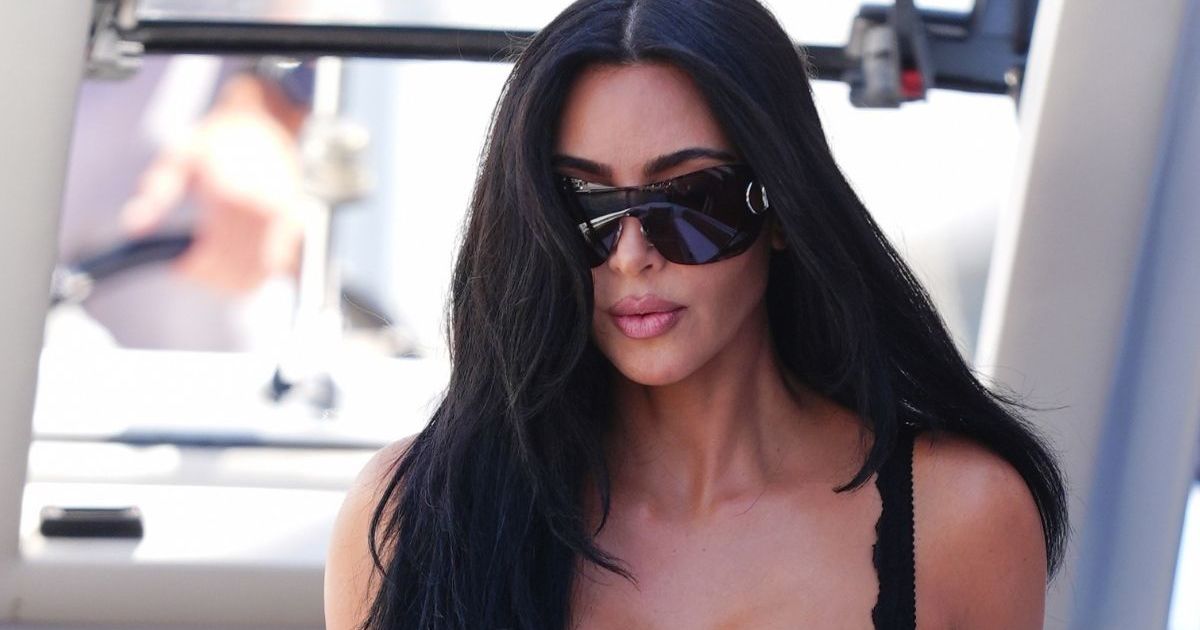 Kim Kardashian's Gucci G-String Peeks Through Dress With Massive Cutout