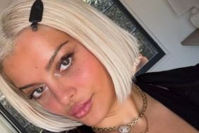 Bebe Rexha’s Lacy Plunge Top Comes With a Detail That’s Hard To Ignore