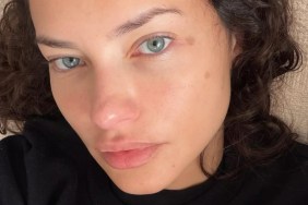 Adriana Lima Wears Nothing but a Thong & Red Smoking Heels in New Photo