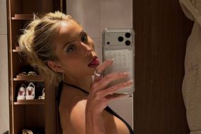 Alix Earle Swaps Undone Robe for Anchor Bikini in Back-To-Back Plunging Looks
