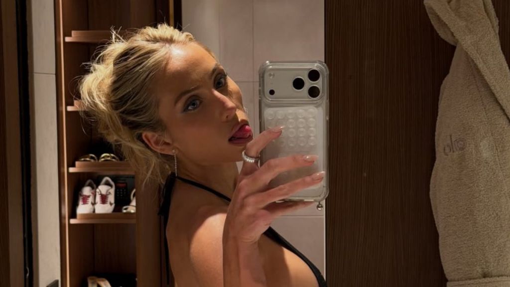 Alix Earle Swaps Undone Robe for Anchor Bikini in Back-To-Back Plunging Looks