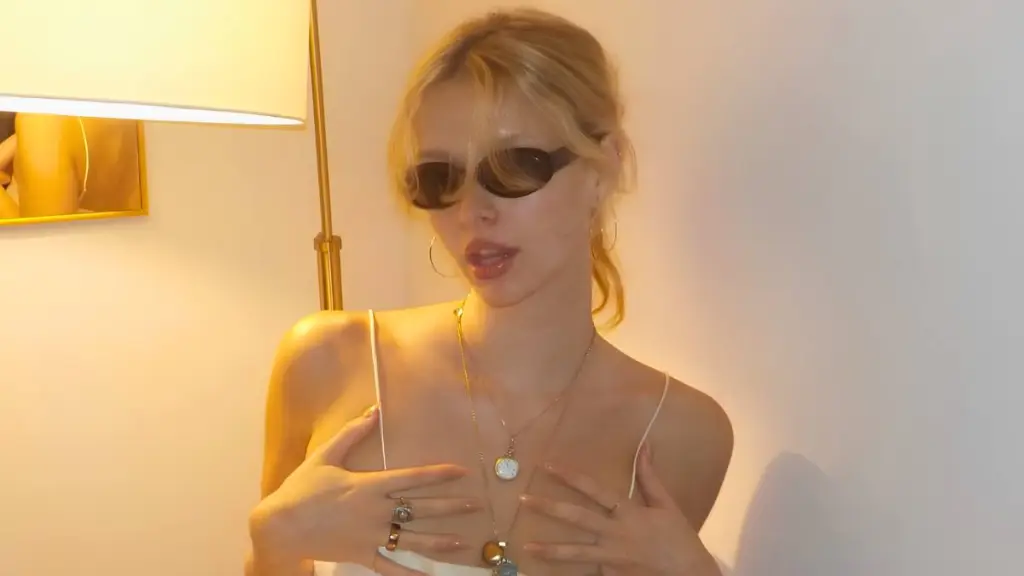 Apple Martin plunging dress