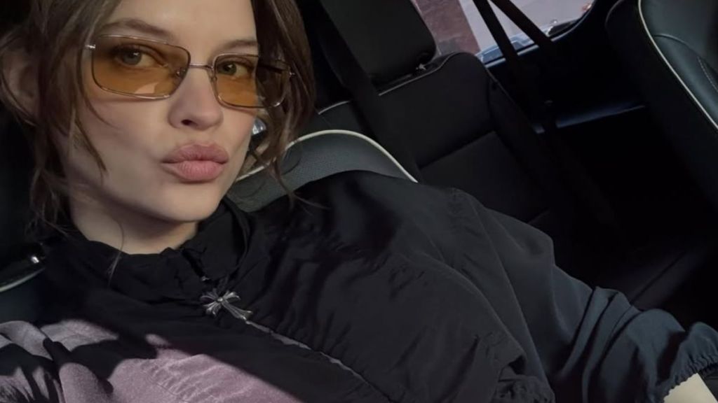 Barbara Palvin's Salih Balta Bustier Micro Minidress Goes Big on Lace