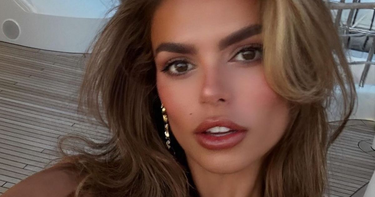Brooks Nader's Fully See-Through Top Plunges Dangerously Low
