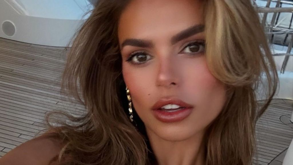 Brooks Nader's Fully See-Through Top Plunges Dangerously Low