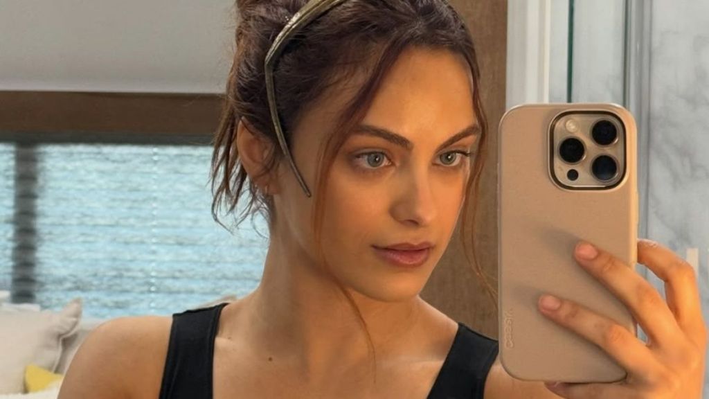 Camila Mendes Puts Her Legs on Display in Plunging Sequin Mini Dress