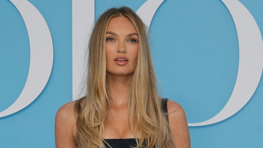 Candice Swanepoel’s Plunging Dress Gets Even Bolder With a Sheer Surprise