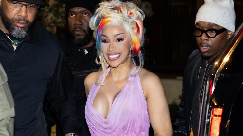 Cardi B’s Windowsen Bustier Micro Minidress Has Too Many Strings & Cutouts