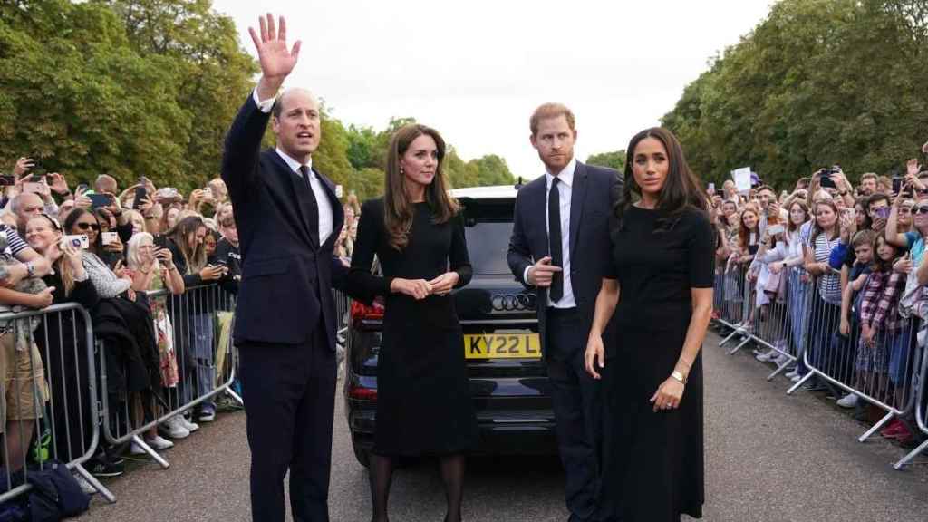 Catherine, Prince William, Prince Harry and Meghan