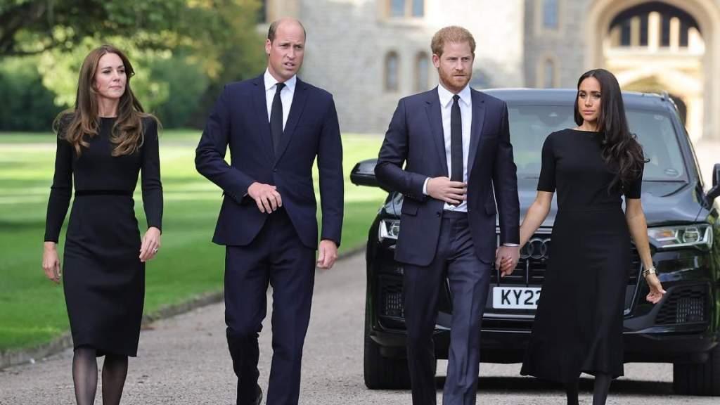 Catherine, Prince William, Prince Harry and Meghan Markle