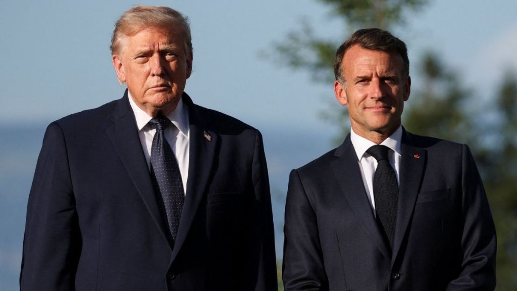 Donald Trump, Emmanuel Macron