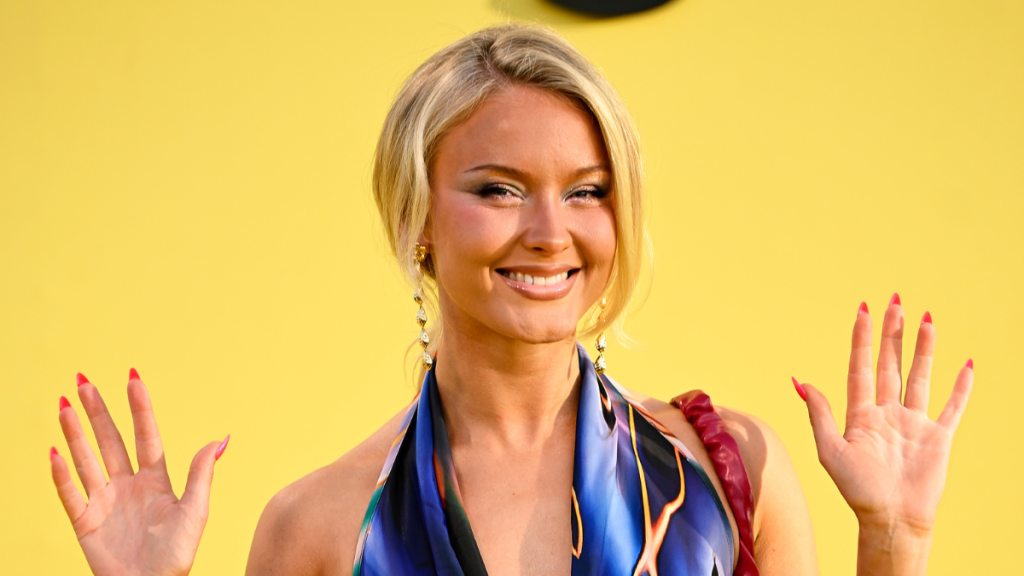 Zara Larsson’s Plunging Desigual Micro Minidress Also Dips Low at the Back