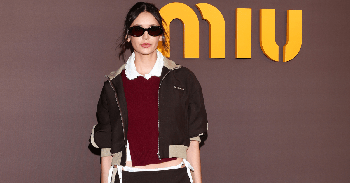 Nina Dobrev Makes a Simple Shirt Look Like a Power Move