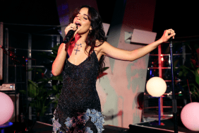 Camila Cabello’s John Galliano Slip Dress’ Neckline Dips Dramatically Low