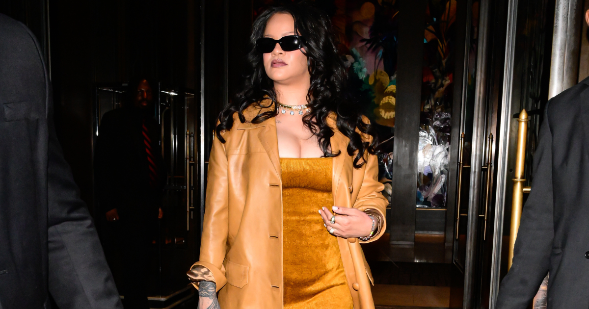 Rihanna Showed Off Her Curves in an Ultra-Plunging Dress