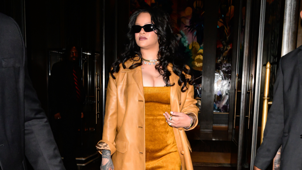 Rihanna Showed Off Her Curves in an Ultra-Plunging Dress