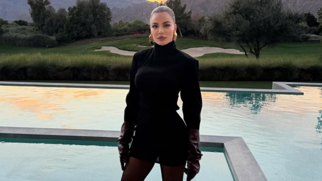 Khloe Kardashian's High-Cut Swimsuit Kept Climbing Higher