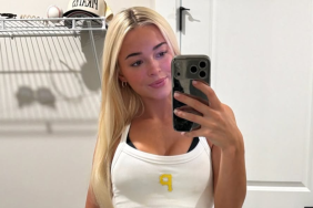 Livvy Dunne Turns Heads in Tiny Plunging Crop Top With a Cheeky Bra Peek