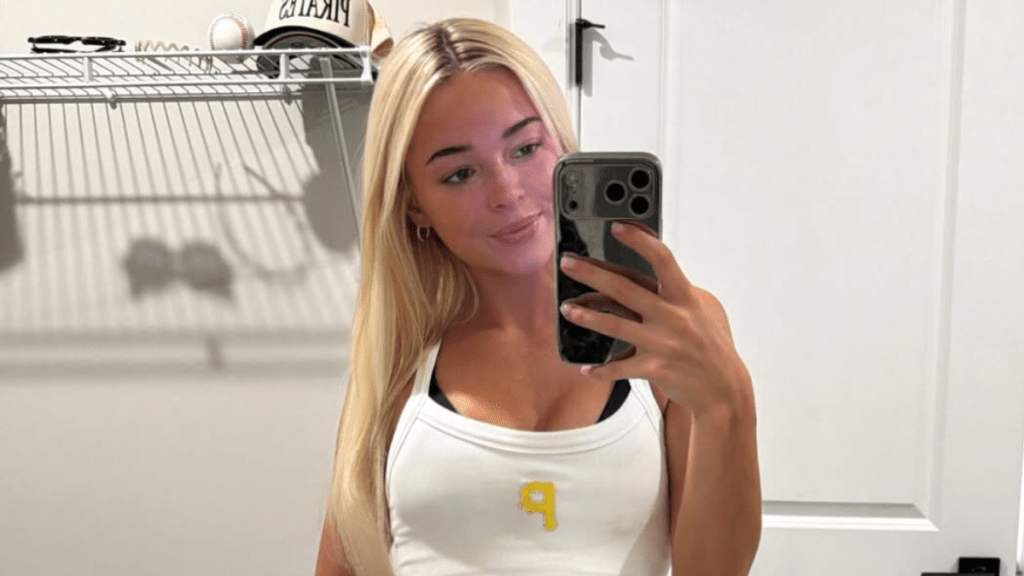 Livvy Dunne Turns Heads in Tiny Plunging Crop Top With a Cheeky Bra Peek