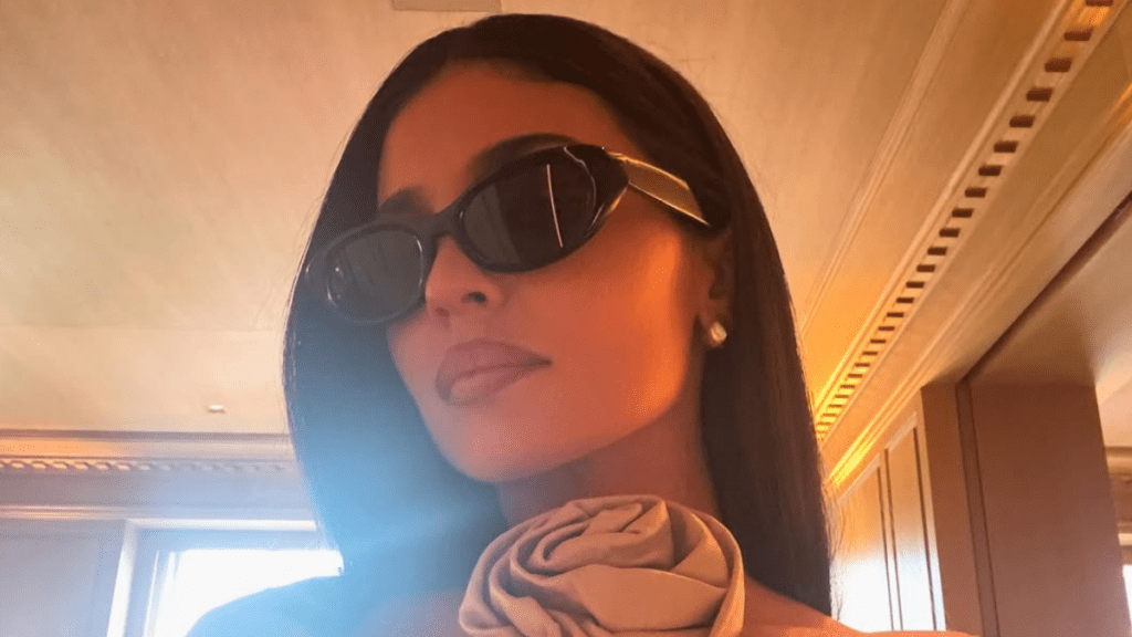 Kylie Jenner Pairs Her String-Held Dress With Matching $1K Gucci Heels