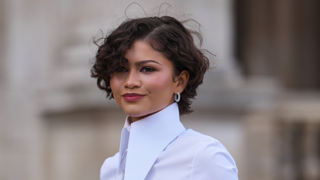 Zendaya's Sheer White Top Lets a Hint of Midriff Steal the Spotlight in Madrid