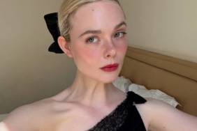 Elle Fanning topless pool photo