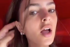 Emily Ratajkowski Lets Fans Have a Peek at Her Racy Bra-Top Under Jacket